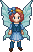 shy fairy in blue