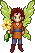 charming fairy with a flower
