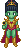 Green-skinned space princess